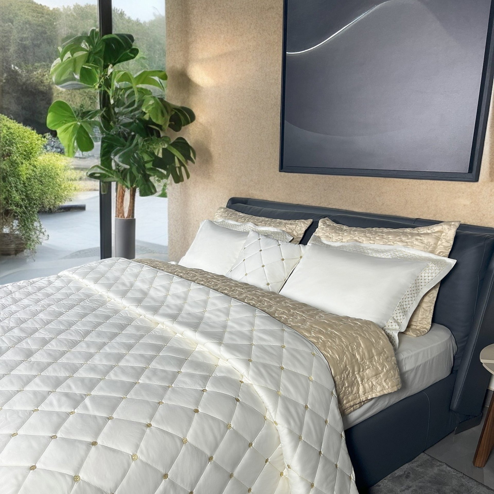 Quilted Duvet Cover Genoa