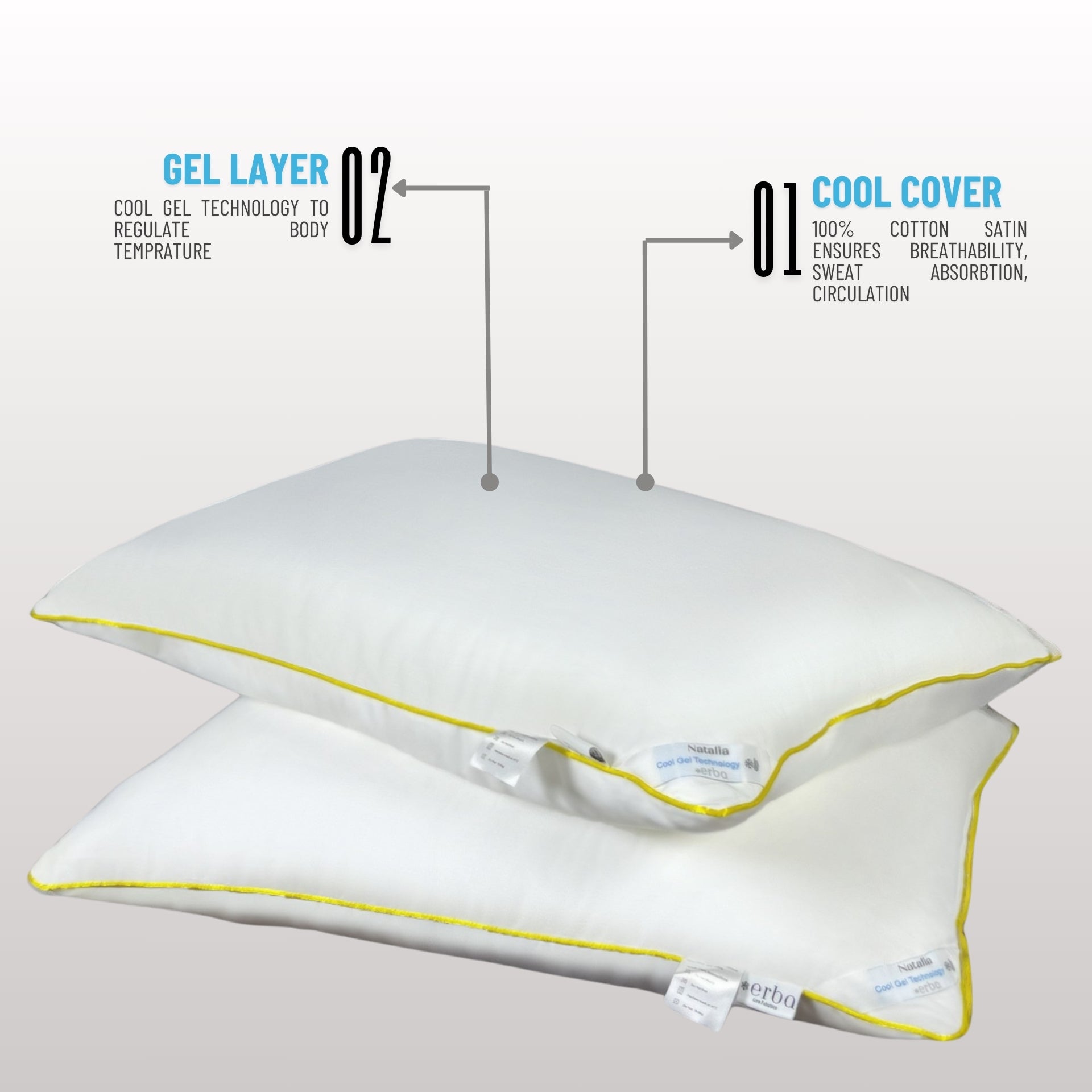 Pillow Natalia - With Cool Gel Technology