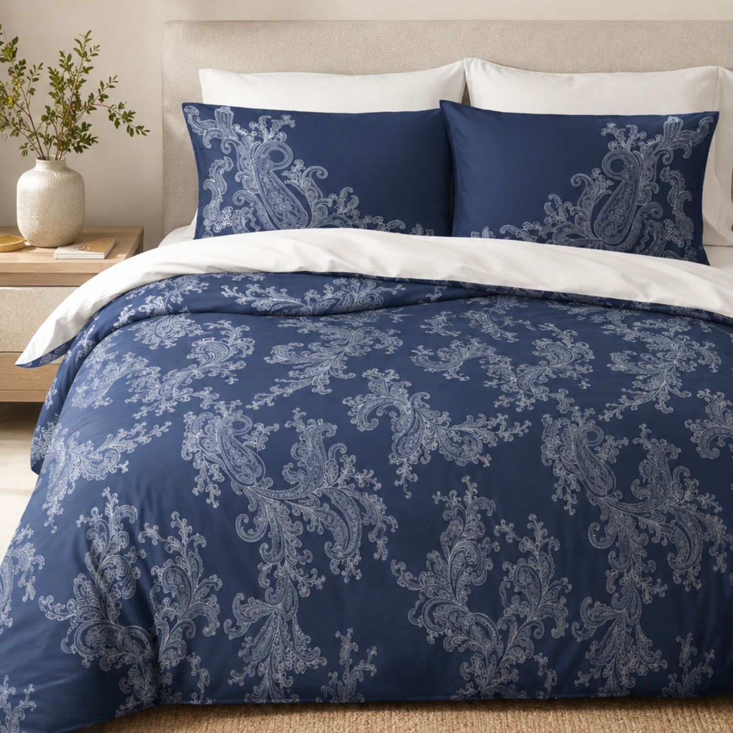 Mira Quilt &amp; Reversible Duvet Cover Set