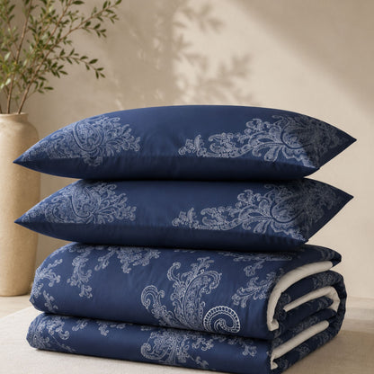 Mira Quilt &amp; Reversible Duvet Cover Set