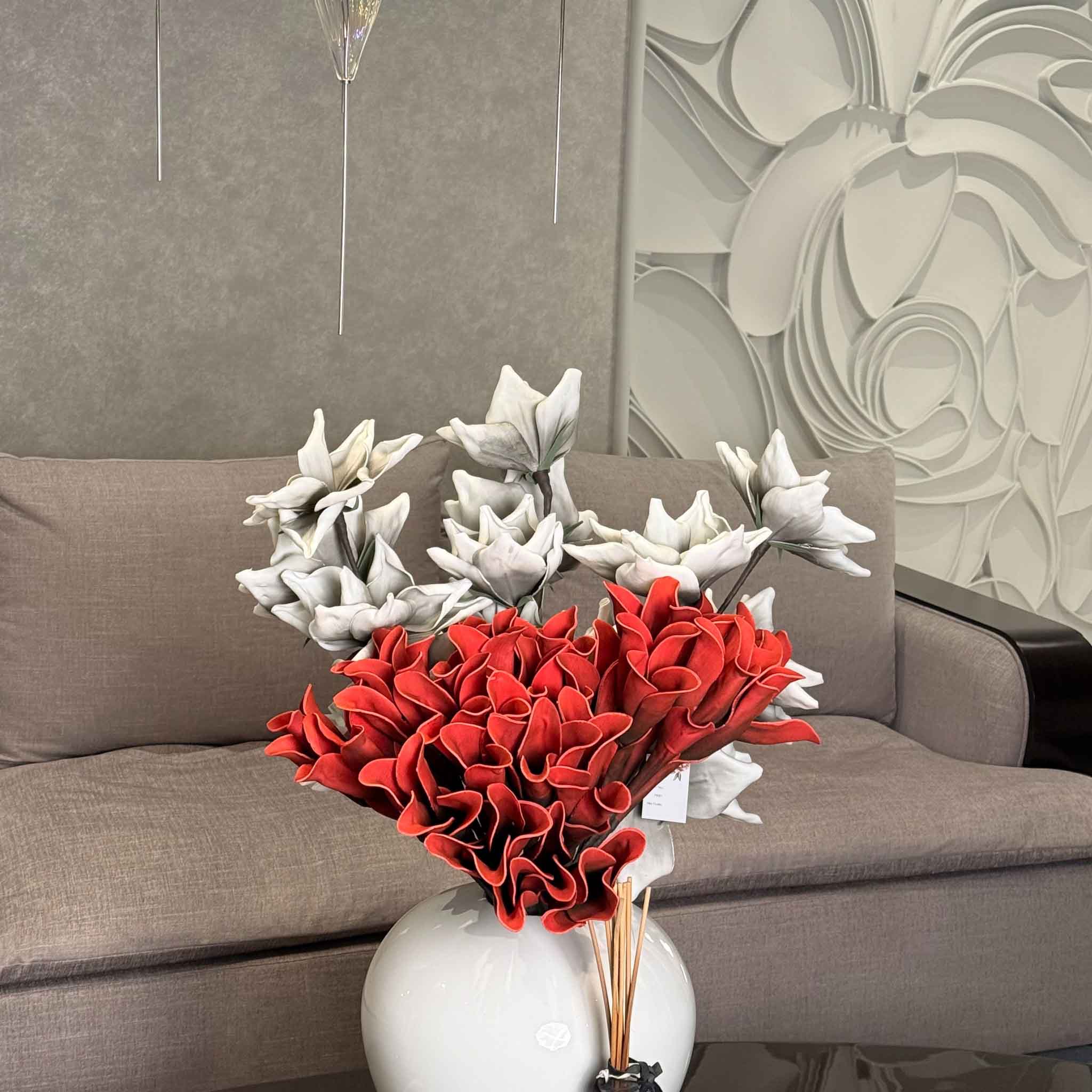 Camellias large white bunch