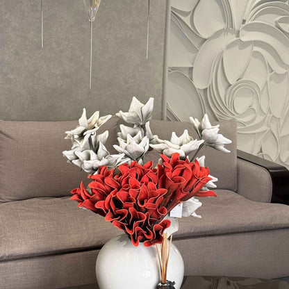 Camellias large white bunch